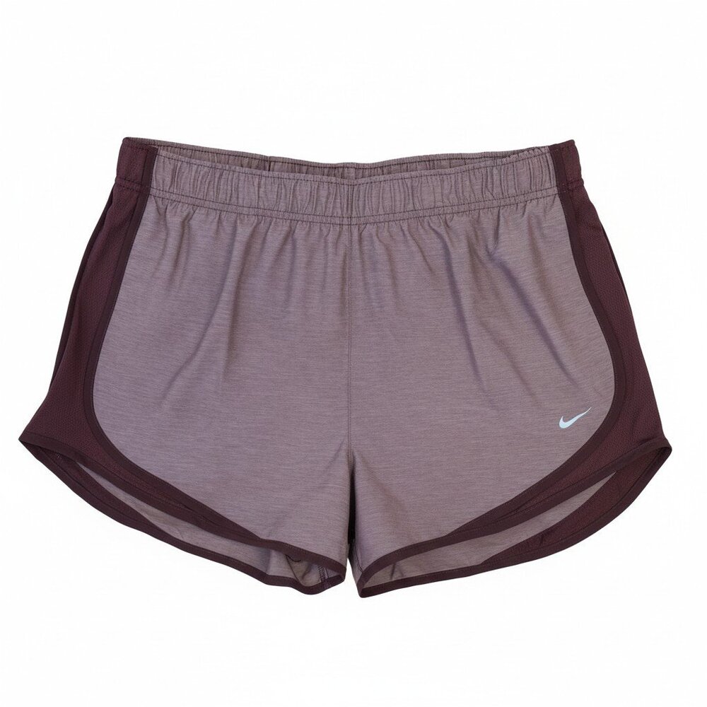 NWT Women's Nike Tempo Dri-FIT Mid-Rise Running Shorts Burgundy Size XLarge